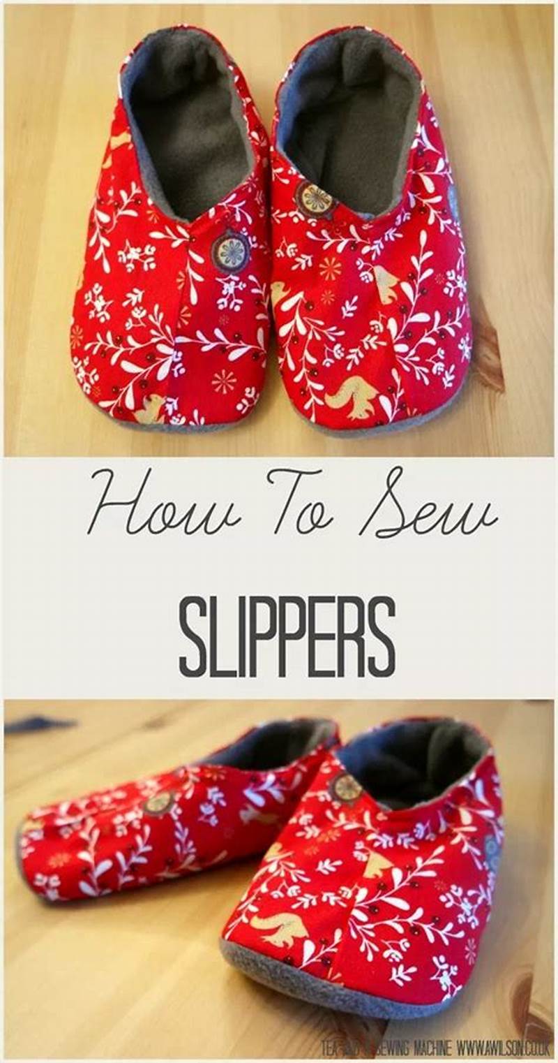 Sewing Pattern For Slippers
