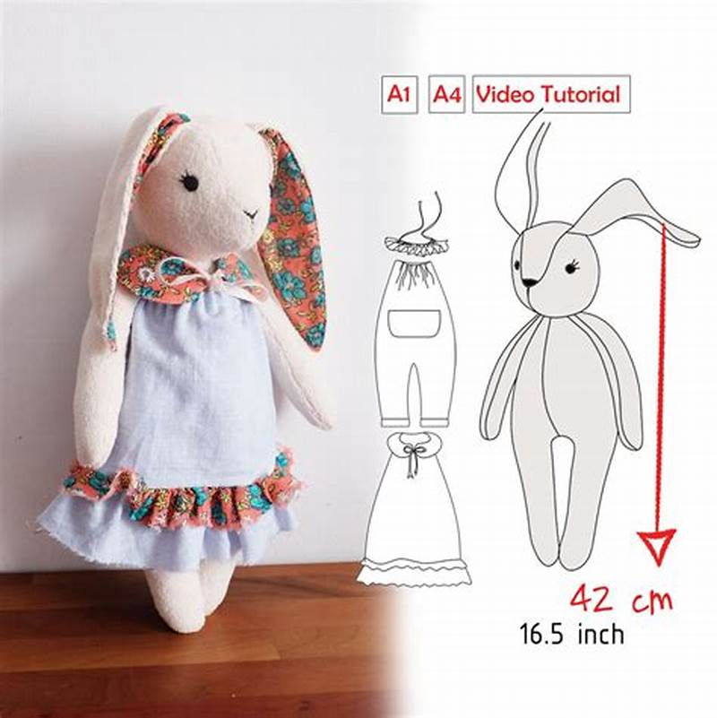 Sewing Pattern For Stuffed Rabbit