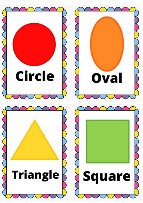 Shapes Flashcards Free Printable