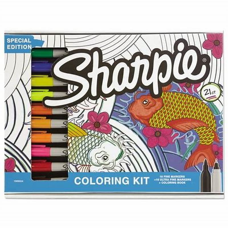 Sharpie Deep Sea Color Collection Coloring Kit