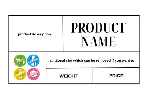 Shelf Label Template