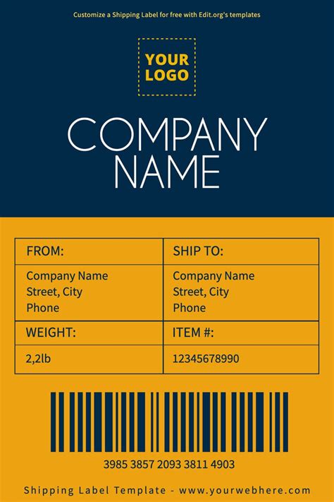 Shipping Address Template