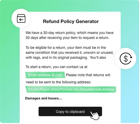 Shopify Return Policy Template