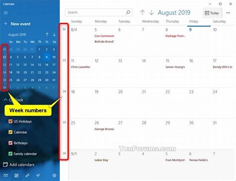 Show Week Number In Windows Taskbar Calendar