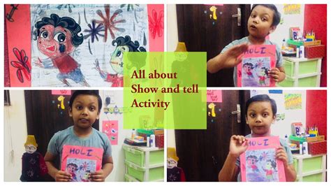 Show and Tell activity in English for kids in Indonesia