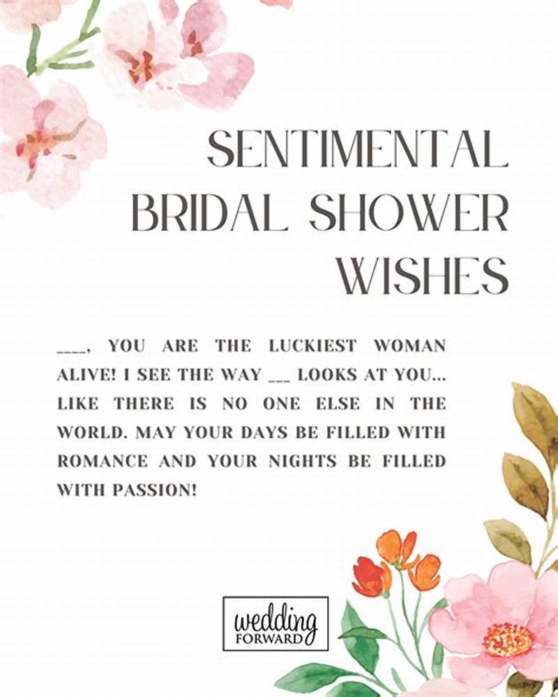 Shower Wishes For Bride