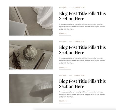 Showit Blog Templates
