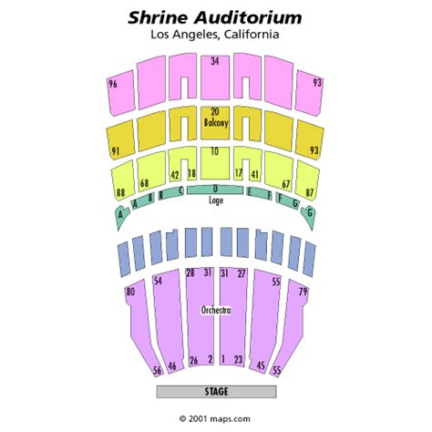 Shrine Los Angeles Seating Chart