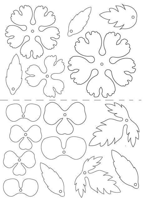 Shrink Plastic Flower Template