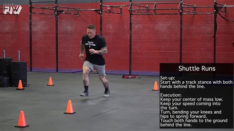Shuttle run with obstacles