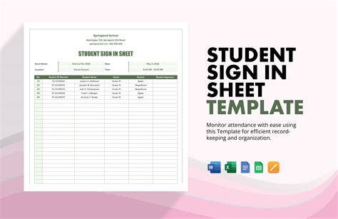 Sign In Sheet Template Google Sheets