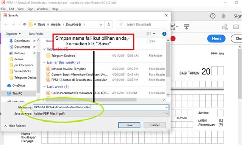 Simpan dalam Format yang Tepat