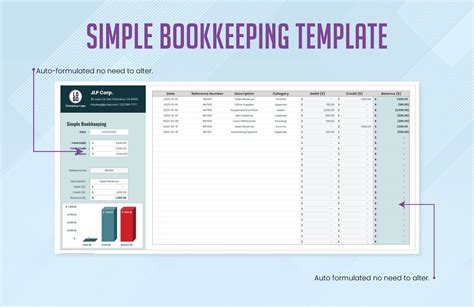 Simple Bookkeeping Template