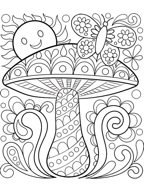 Simple Free Printable Coloring Pages For Adults Easy