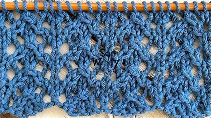 Simple Lace Knitting Pattern