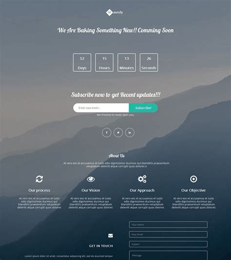 Simple Landing Page Template