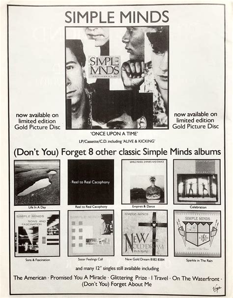 Simple Minds Sell Back Catalogue