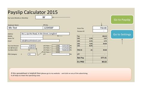 Simple Payroll Calculator