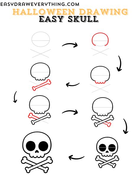 Simple Skull Drawing