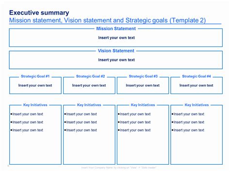 Simple Strategic Plan Template