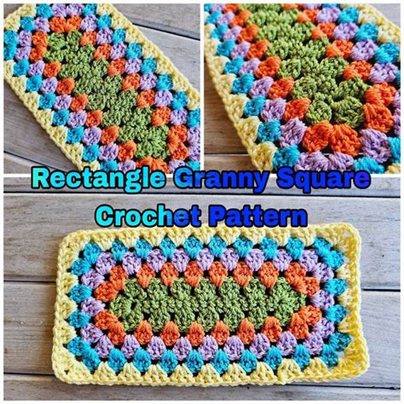 Simple Written Pattern For Rectangle Granny Square