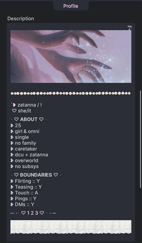 Simply Plural Bio Template