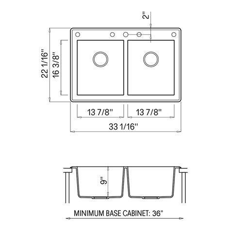 Sink Cut Out Template