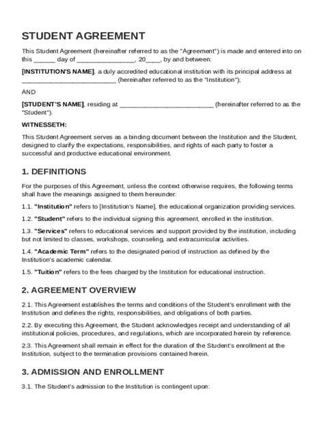Situations for student agreement