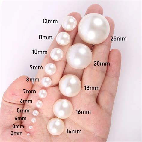 Size Of Pearls Chart