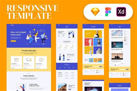 Sketch Website Template