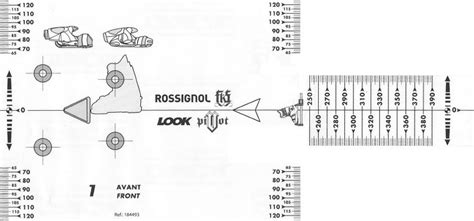 Ski Binding Mounting Template