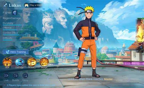 Skin Trial Naruto MLBB