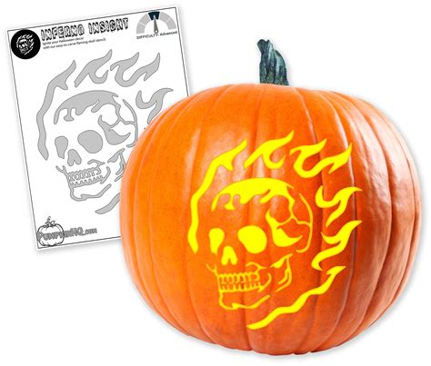 Skull Template Pumpkin
