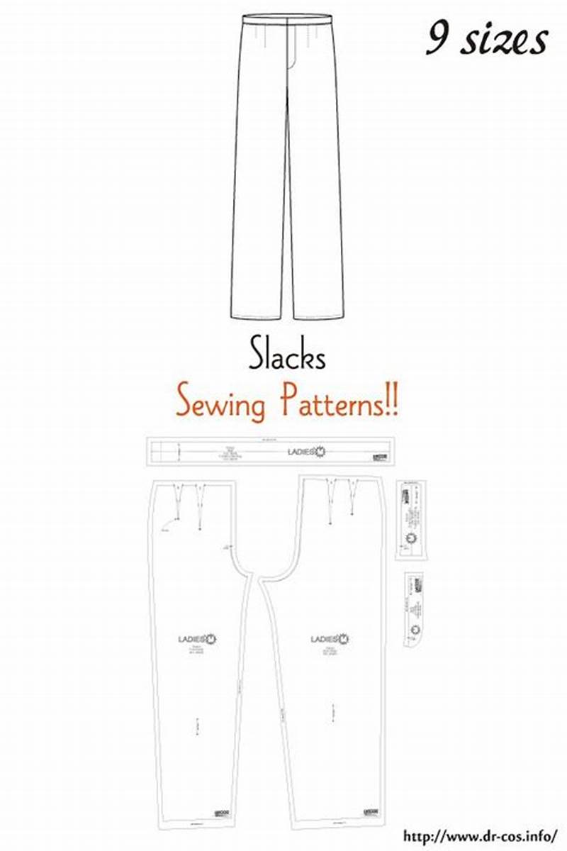 Slacks Sewing Pattern