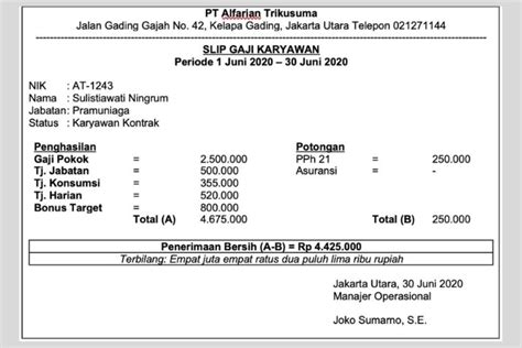 Slip Gaji