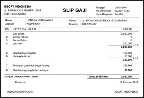 Slip Gaji PNS