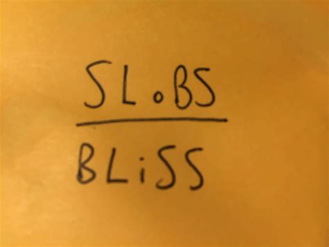 Slobs Over Bliss Chart