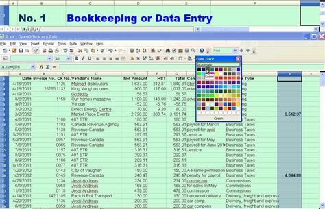 Small Business Accounting Templates Excel