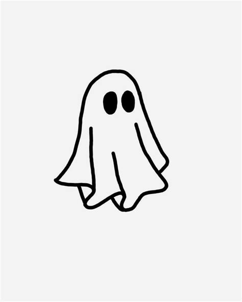 Small Ghost Drawing Easy