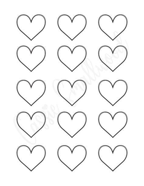 Small Heart Shape Template