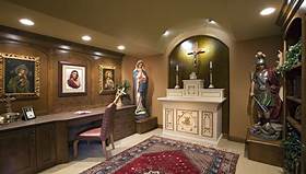 Small prayer room religious art