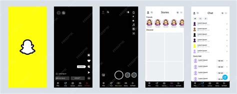 Snapchat Layout Template