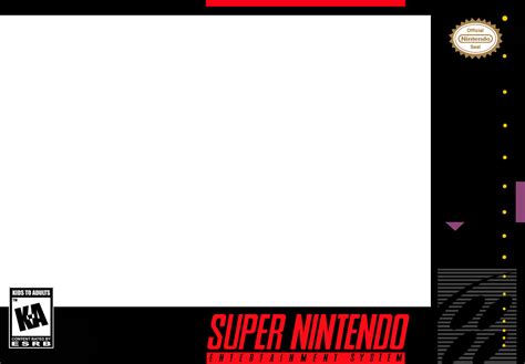 Snes Box Art Template