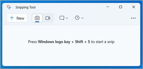 Snipping Tool Interface after WinKey + Shift + S