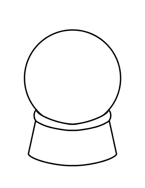 Snow Globe Template Printable