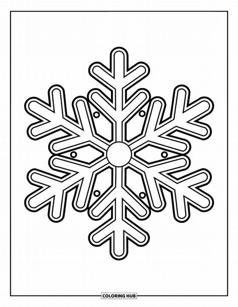 Snowflake Coloring Pages Printable