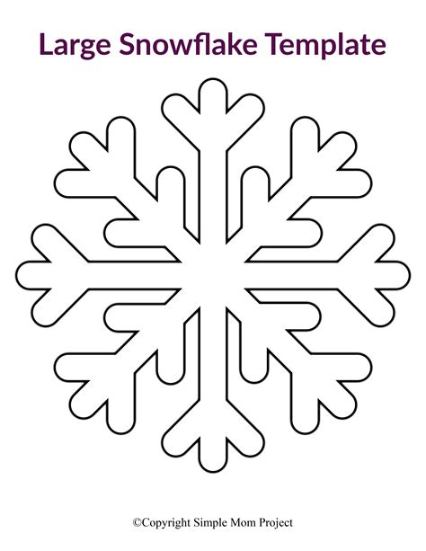 Snowflake Cutout Template
