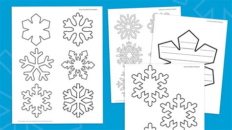Snowflake Drawing Templates