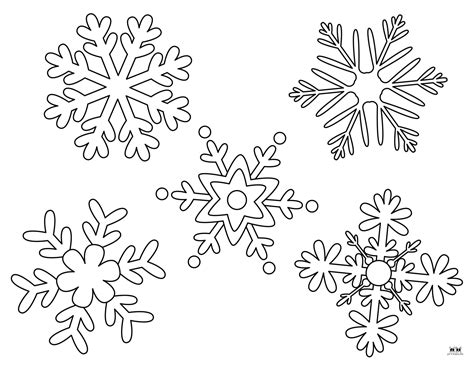 Snowflake Printable Coloring Pages