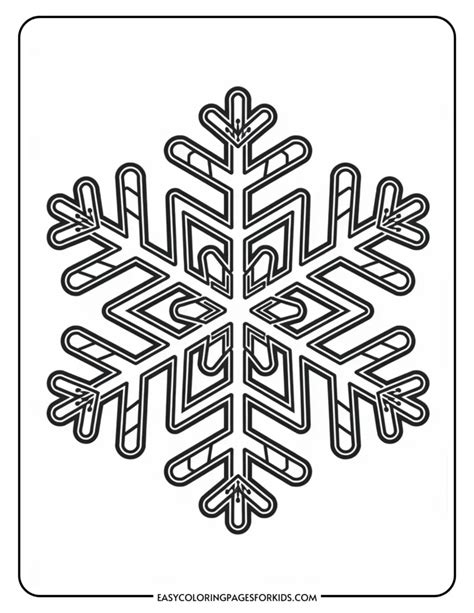 Snowflakes Coloring Pages Printable